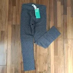 【新品タグ付】H&M★スパッツ／レギンス130cm★グレー×ピンクハート柄