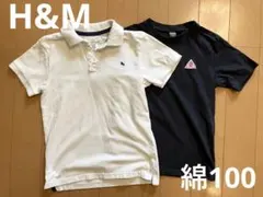 H&M  130 ポロシャツ　綿100% Tシャツ　2枚セット