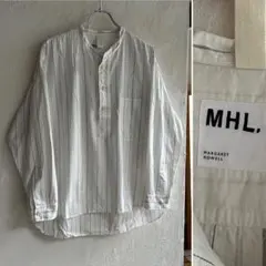 MHL. マーガレットハウエル綿100% スキッパー 半袖プルオーバーシャツ