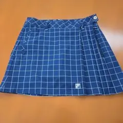 FILA ネイビー チェック柄 スカート