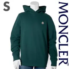 新品 MONCLER LOGO パッチ パーカー S