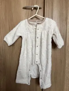 《まとめ売り可》70サイズ　ハート柄フリースロンパース