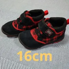【16cm】MoonStar キッズ スニーカー チェック柄
