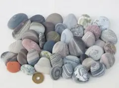 【天然石】石ころ・綺麗な模様・不思議なグラデーション★41個★12/7-3