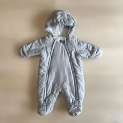 PETIT BATEAU グレー フード付きロンパース 3m ジャンプスーツ