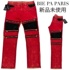 新品未 BIE PA PARIS Bikers モト バイカー デニム ジーンズ