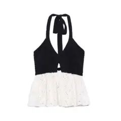 ZARA ビスチェ 黒・白