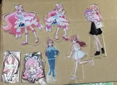 【まとめ売り】虹ヶ丘ましろ　キュアプリズム　アクスタ5点＋ラバーストラップ2点