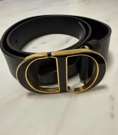DIOR ディオール CDバックル ベルト ゴールド金具 レザー ヴィンテージ