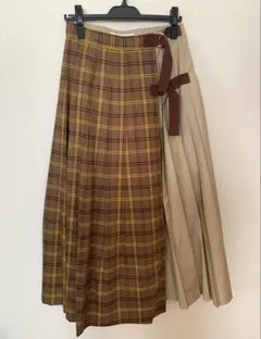 Ray BEAMS チェック柄プリーツスカート