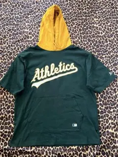 MLB Athletics アスレチックス　半袖パーカー ☆Mサイズのサムネイル