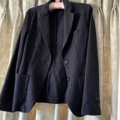 ネイビーストライプ テーラードジャケット