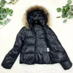 美品　デュベティカ　Adhara　ダウンジャケット　フーディー　ラクーンファー