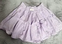 プティマインpetit main ラベンダー フレアスカート ウエストゴム100