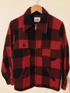 【ウールリッチ】　バッファローチェック　ウールジャケット　70年代