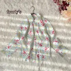 【fourty's】イタリア製♡総柄コットンシャツ（X S）