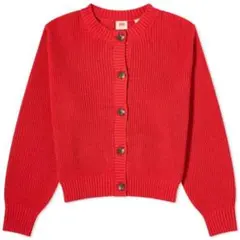 ヴィンテージ カーディガン スクリプト 赤 レッド LEVI’S レディースのサムネイル