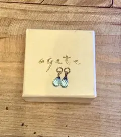 agete アガット　ドロップ型ピアスチャーム