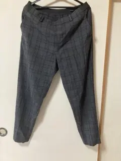 グレー系チェック スラックス 75-81cm