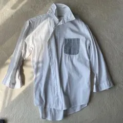 GLOBAL WORK ホワイトシャツ L 7分袖