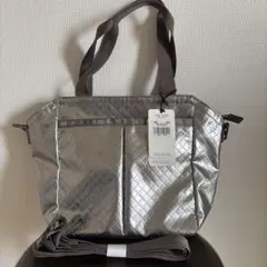 【LeSportsac 】2ウェイショルダーバッグ　シルバー