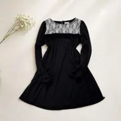 美品✨axes 胸元レース切替フレアチュニック クラシカルガーリー 地雷 量産型のサムネイル