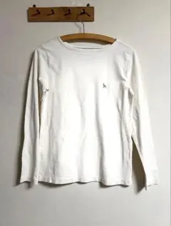 ★エディバウアー★ロゴ刺繍のシンプルロンT★