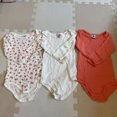 PETIT BATEAU ロンパース 3枚セット 12m/74cmのサムネイル