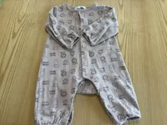 ミッフィー長袖ロンパース 70 茶色