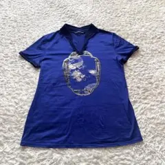 ヴィヴィアンタム　トップス　ドラゴン　マオカラー　tシャツ　ブルーのサムネイル