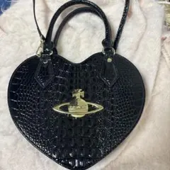 ヴィヴィアンウエストウッド ハート型 クロコダイル風 ショルダーバッグ