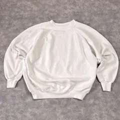 お*も様 90s JERZEES 無地 ラグラン スウェット ホワイト XL メ