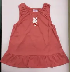 未使用 MIKIHOUSE ホットビスケッツ フリル付きノースリーブ 100