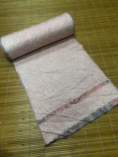 未使用品 正絹 絞り反物 材料 蜘蛛縛り シンプル 絹反物 着物 一着分