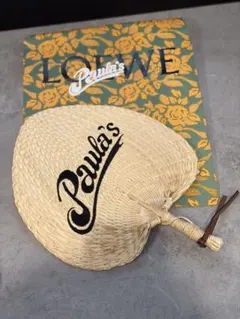 【希少・非売品】LOEWE ロエベ パウラズイビザ ノベルティ うちわ 扇子