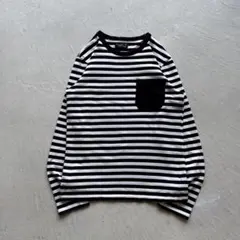 00s agnes b. homme border l/s ボーダー ネイビー - メルカリ