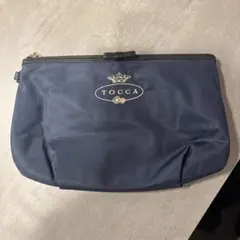 TOCCA ネイビー ナイロンショルダーバッグ　ポーチのサムネイル