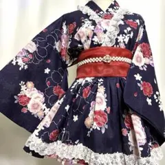 訳あり 【未使用タグ付き】BODY LINE ロリータ 着物 浴衣 蝶々 - メルカリ