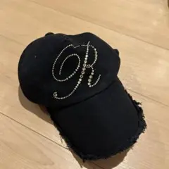 Rady ストーン装飾 黒キャップ Fサイズ