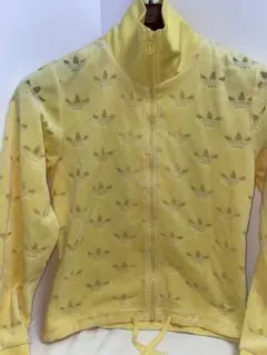 2005年 adidas　レディース　Sサイズ　ジャージ　ベロア素材　イエロー
