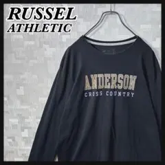 RUSSEL ラッセル ロンT 長袖 Tシャツ メンズ XL ブラック 黒 古着のサムネイル