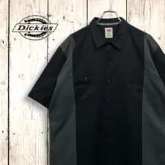 Dickies★半袖ワークシャツ★2XL★バイカラー★切り替え★ディッキーズのサムネイル