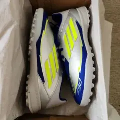 adidas F50 シルバー/ネイビー/イエロー サッカーシューズ