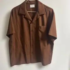 NUMBER (N)INE 半袖シャツ オープンカラー ブラウンのサムネイル