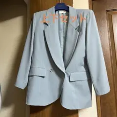 【50円値下げ！】スタジオアルファ　ブルースカートスーツ上下セット