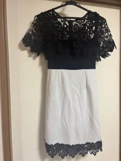dazzy store バイカラー レース ドレス キャバのサムネイル