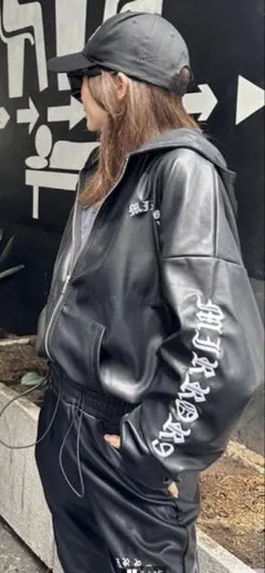 MIRROR9 ミラーナイン　羊革　スタッズ　シングル　ライダースジャケット　黒 MIRROR9 ミラーナイン 羊革 スタッズ シングル ライダースジャケット