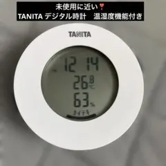 未使用に近い❣️TANITA デジタル温湿度計 時計機能付き