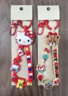 サンリオ ラバーコードキーホルダー ハローキティタイニーチャム キティ 新品