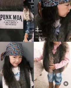 しまむら PUNK MOA ファーベスト